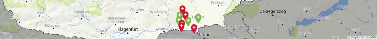 Map view for Pharmacies emergency services nearby Sankt Martin im Sulmtal (Deutschlandsberg, Steiermark)